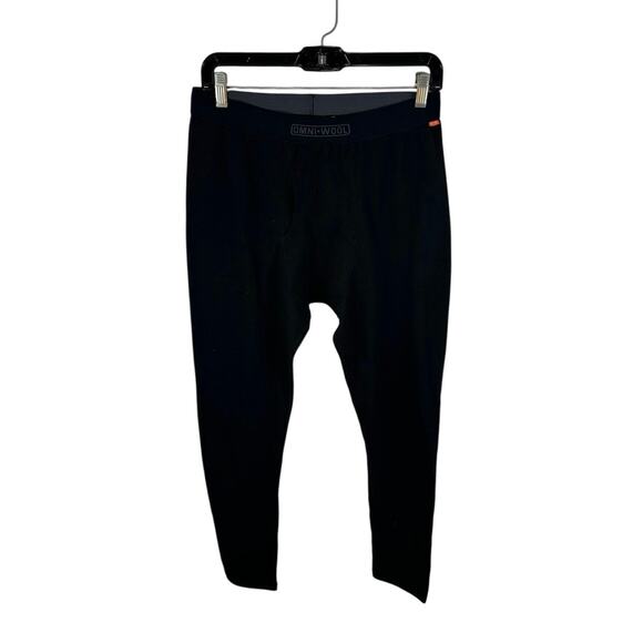 Omni-Wool Men’s Thermal Baselayer Pants Black Size Large Wool Blend - Picture 1 of 10